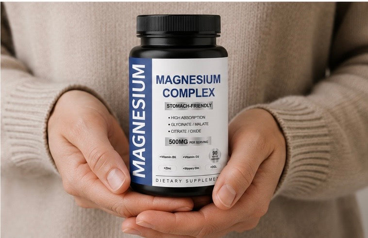 PureMg Complexe de Magnésium — dans les mains